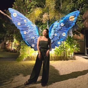 Green Vacation set Pants/Spaghetti top